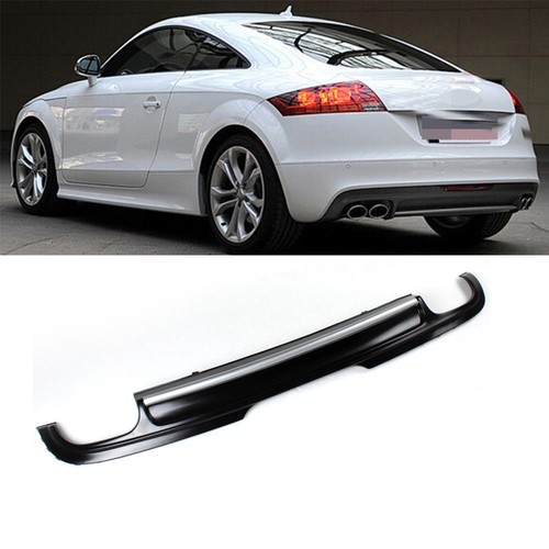 Black rear bumper diffuser lip - black,